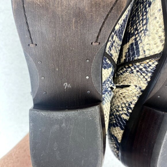 Sam Edelman Petty Snakeskin Booties 7.5 - Picture 7 of 9